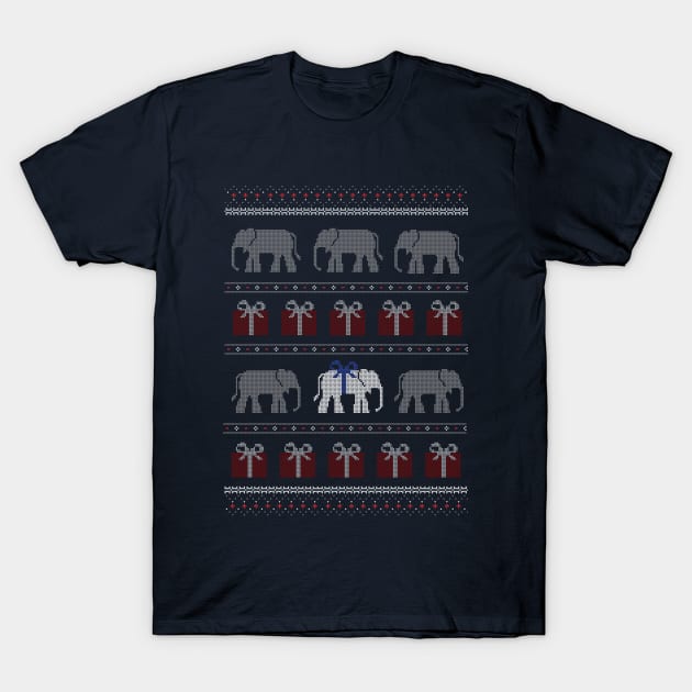 White Elephant Sweater T-Shirt by superdesigner